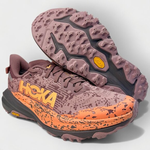 Hoka Speedgoat 6 GTX Women Size 7.0 Smoky Quartz Quartzite 1155151-SZQ New w/Box - Picture 11 of 14
